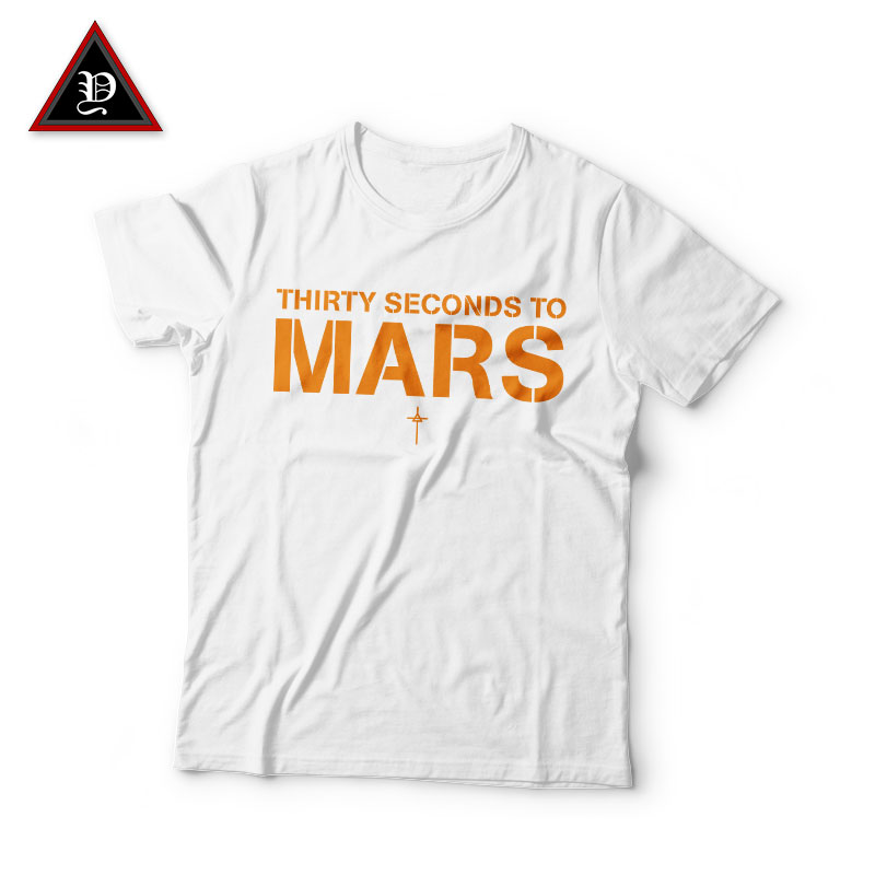 Kaos 30 Seconds to Mars Logo – Putih